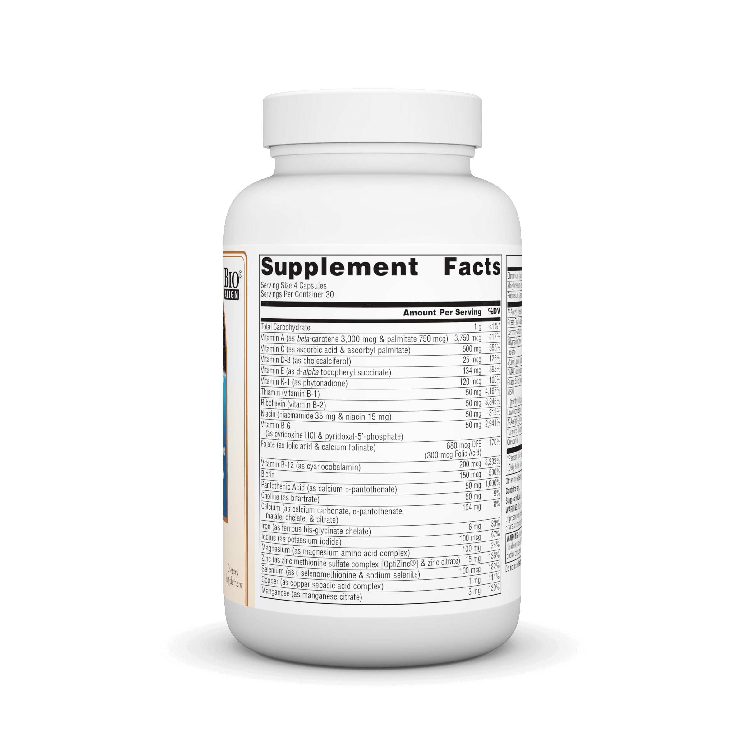 Source Naturals Life Force Multiple 120 Capsules side view