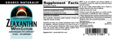 Source Naturals Lutein and Zeaxanthin Capsules opened bottle