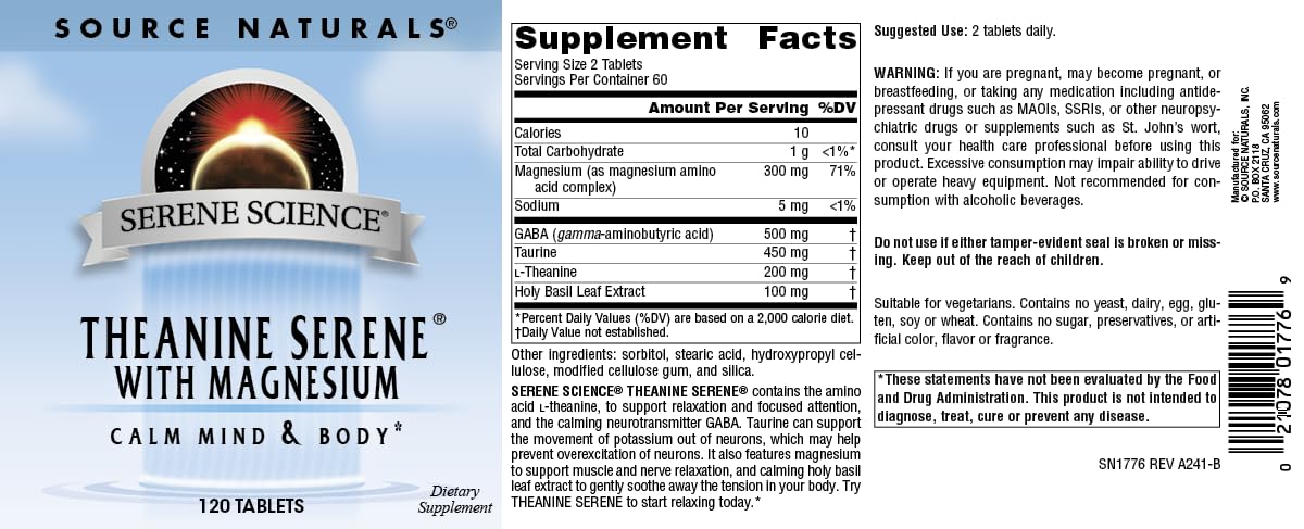 Source Naturals Magnesium Supplement 45g packaging