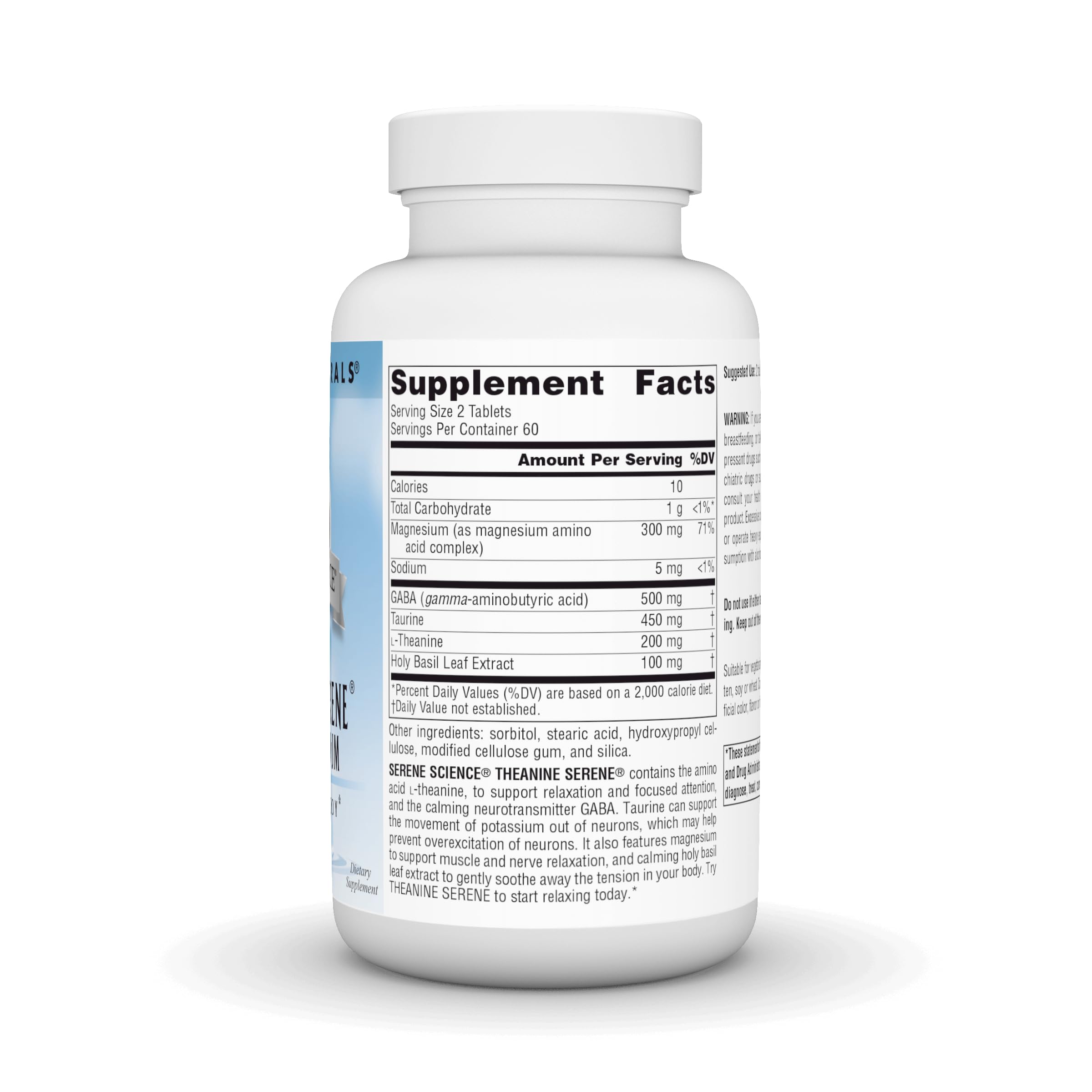 Source Naturals Magnesium Supplement 45g side view