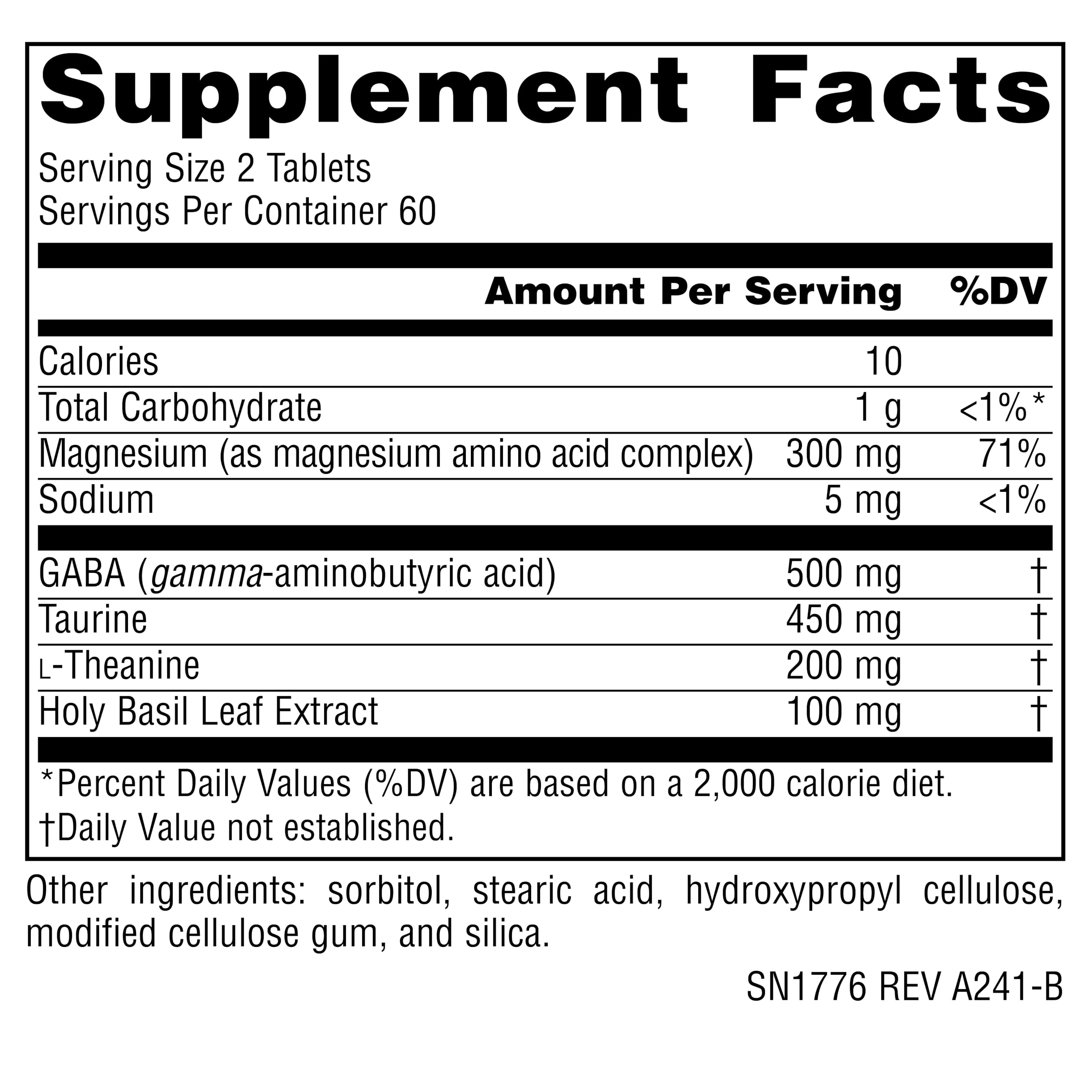 Source Naturals Magnesium Supplement 45g tablets close-up