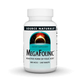 Source Naturals MegaFolinic Folic Acid Supplement tablet front view