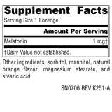Source Naturals Melatonin 1mg Vegan Lozenges packaging