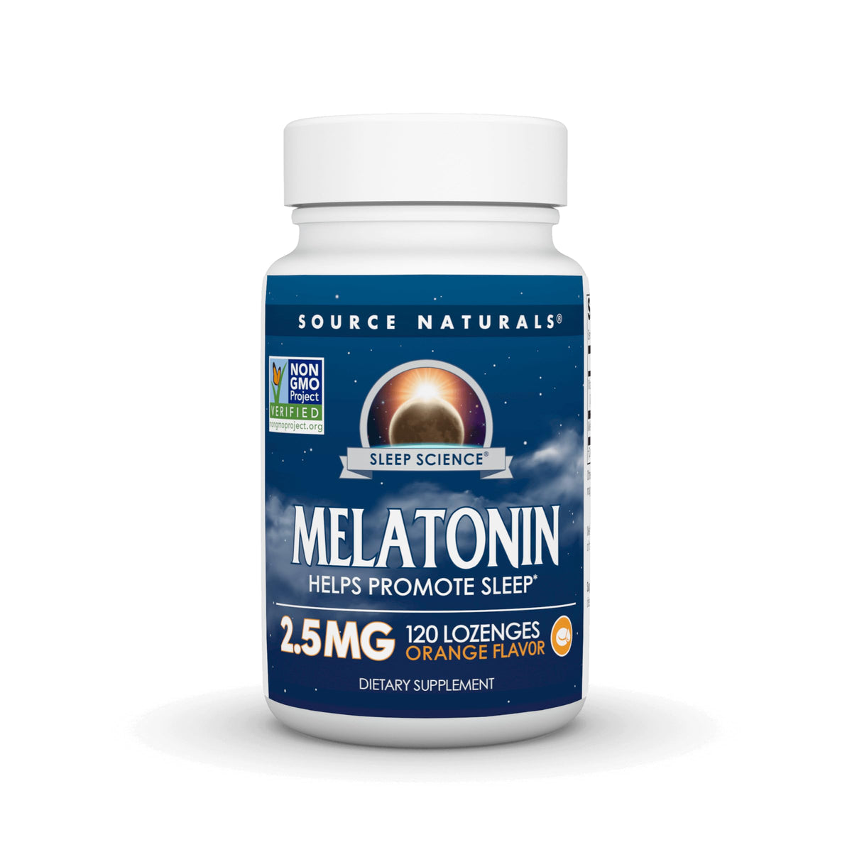Source Naturals Melatonin 2.5 mg 120 Lozenges front view