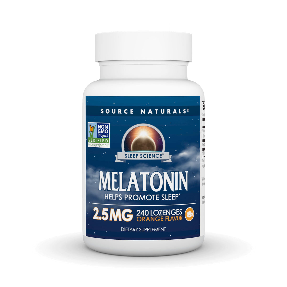 Source Naturals Melatonin 2.5 mg Lozenges front view