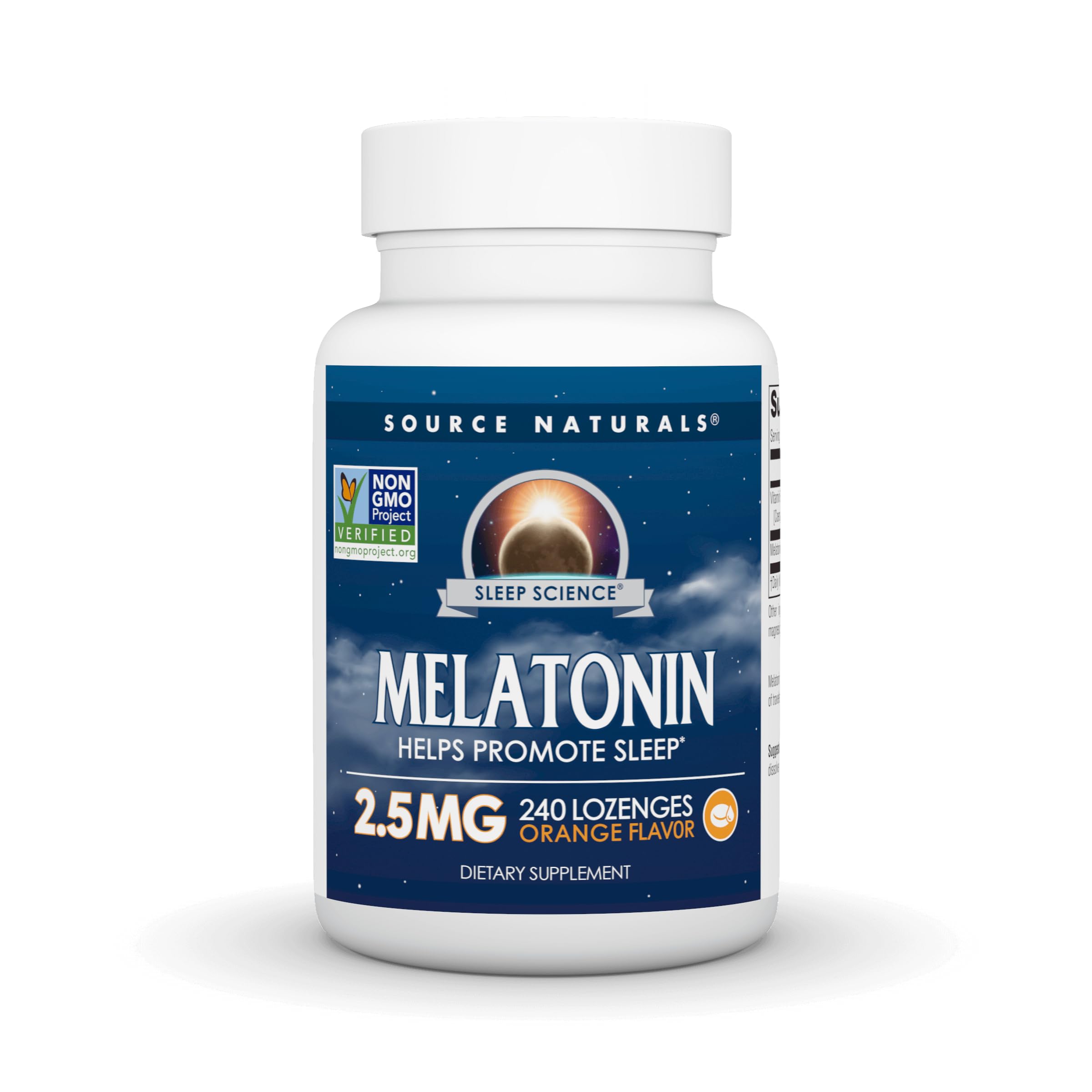 Source Naturals Melatonin 2.5 mg Lozenges front view