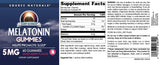 Source Naturals Melatonin gummies back label with ingredients