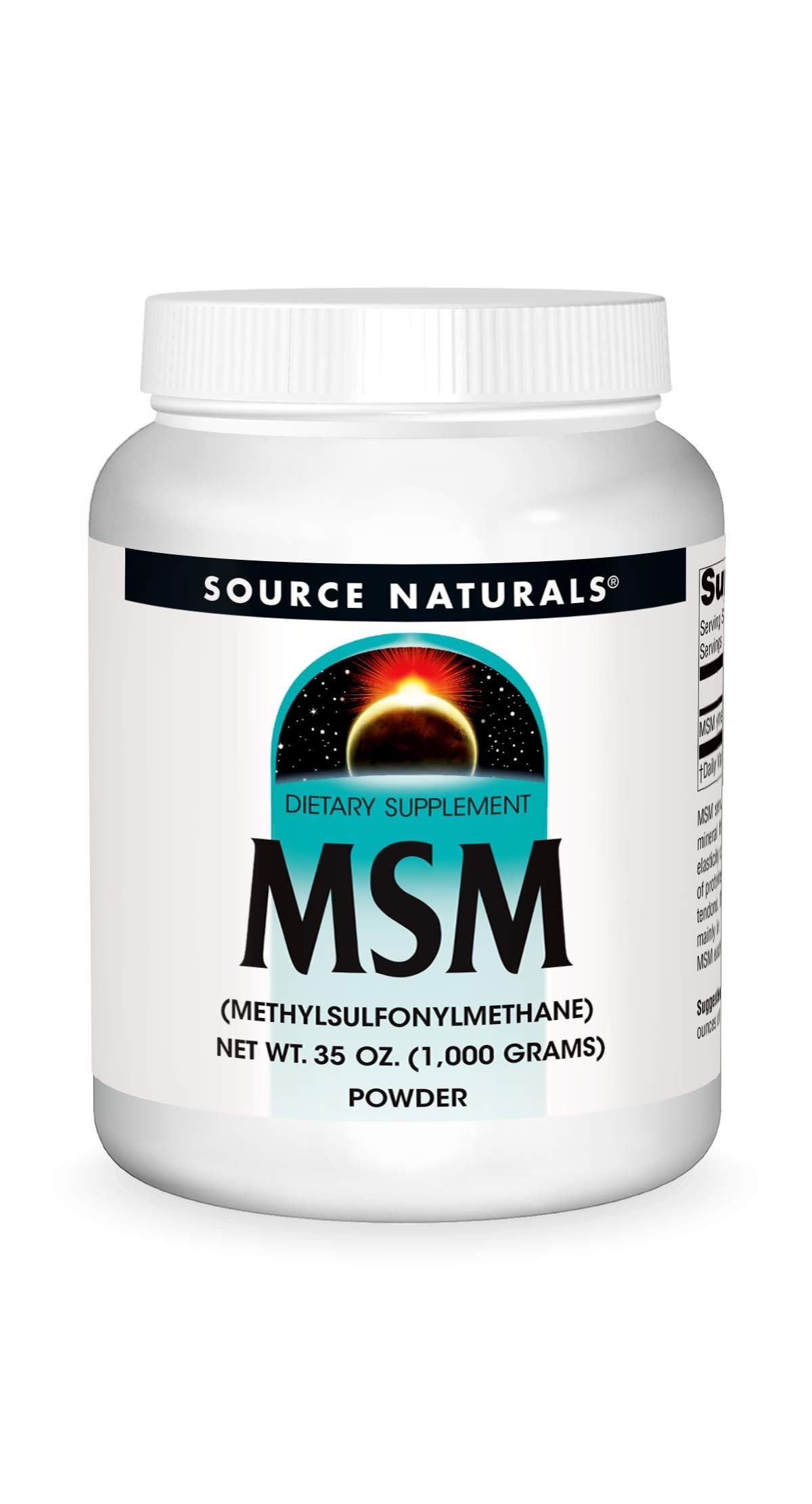 Source Naturals MSM Powder 1098g front view