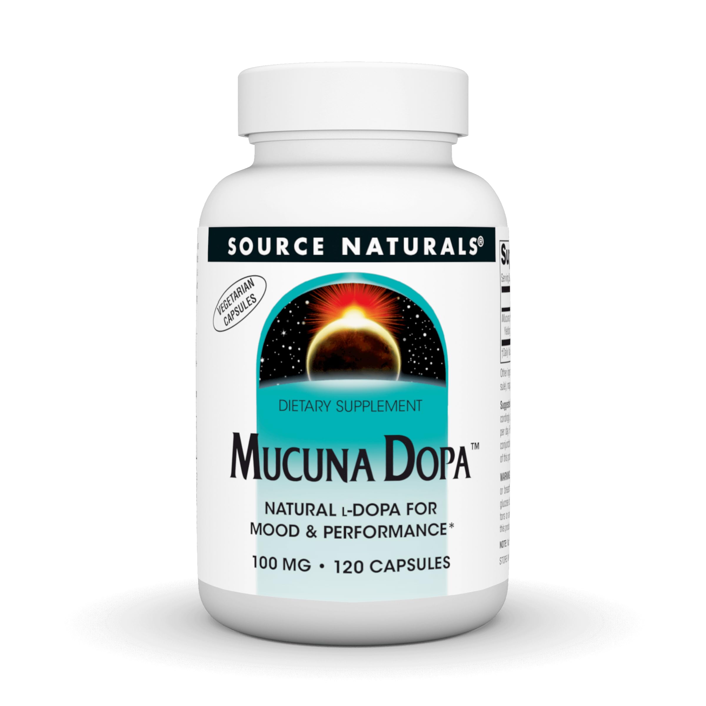 Source Naturals Mucuna Pruriens Seed Extract 45g front view