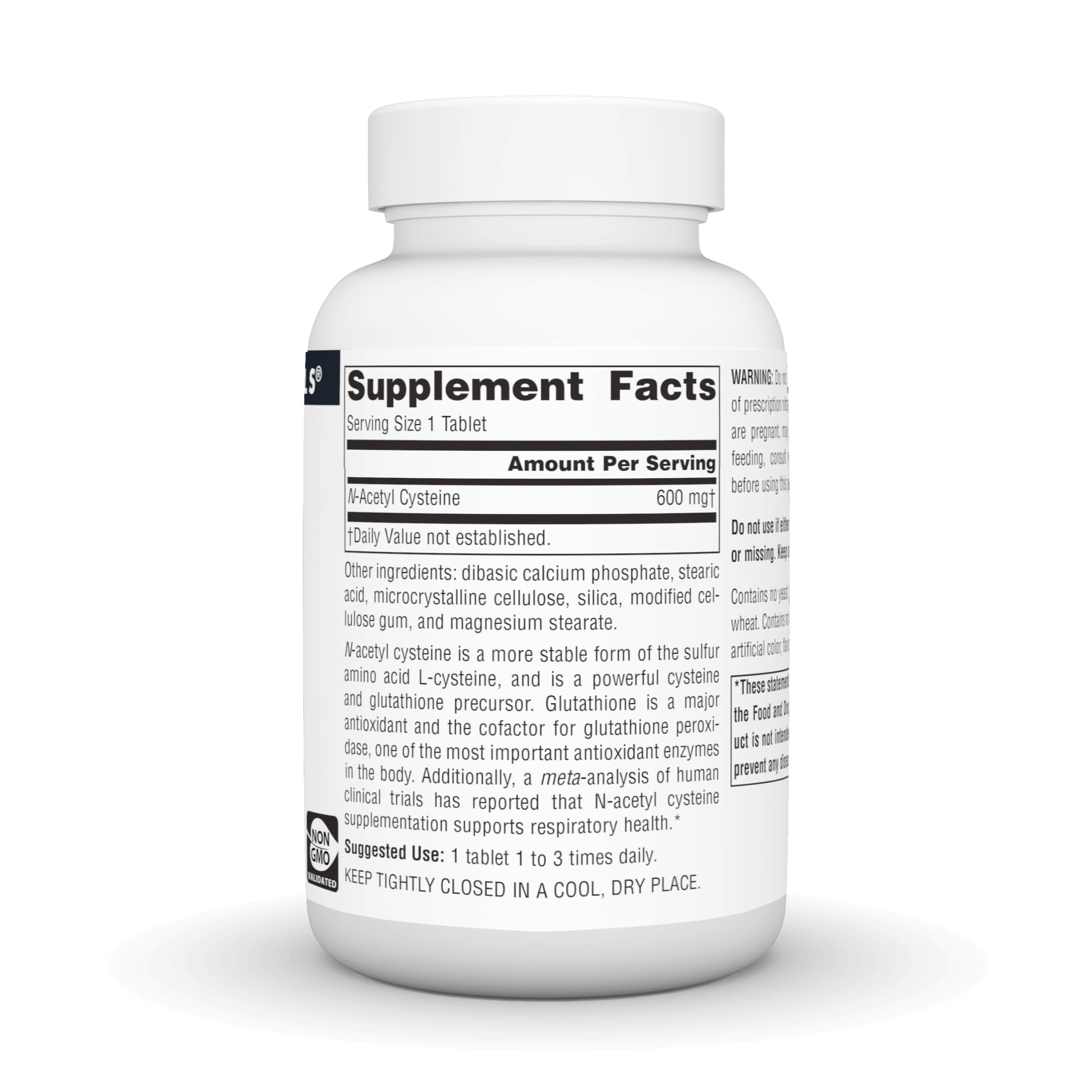 Source Naturals N-Acetyl Cysteine Supplement 45g packaging