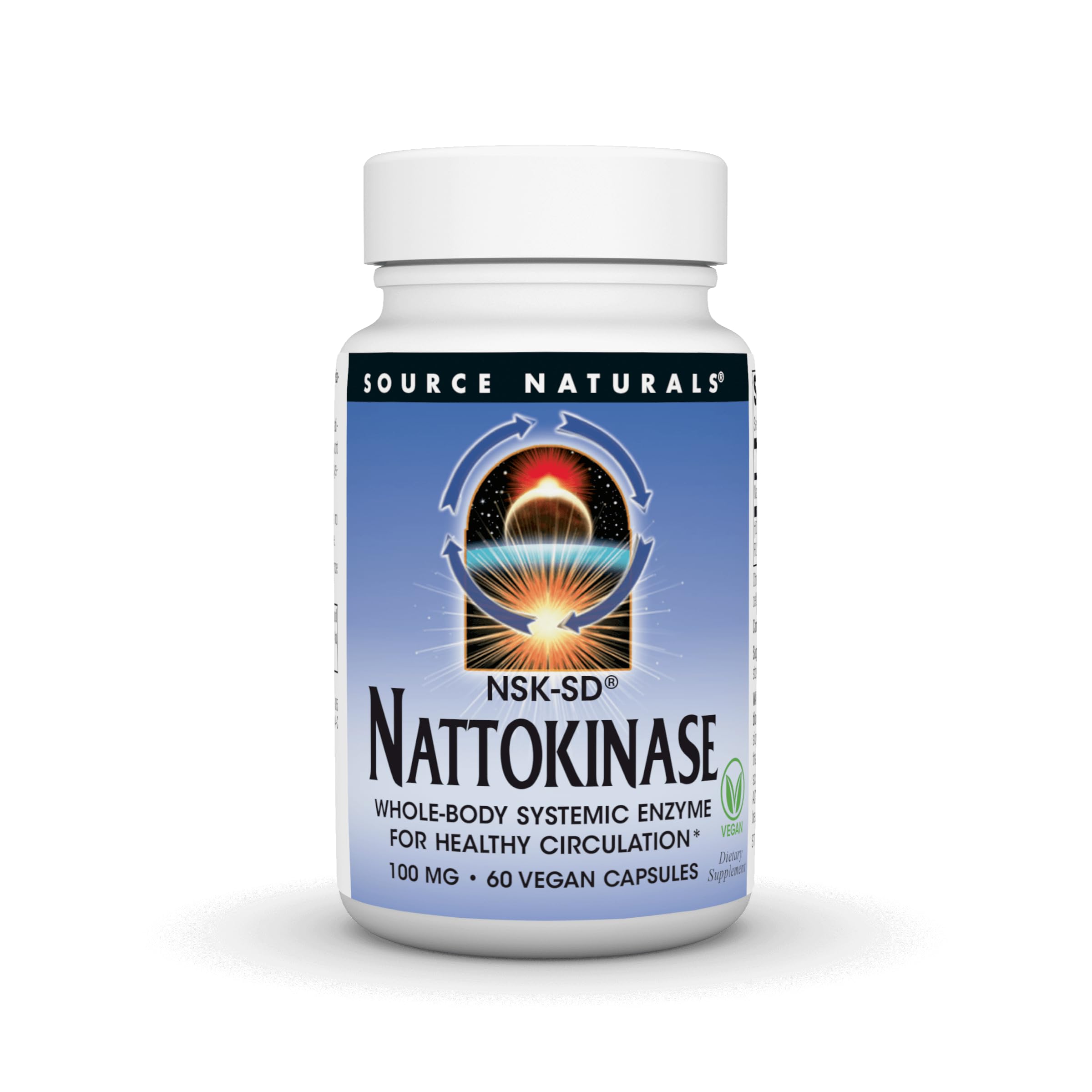 Source Naturals Nattokinase Multi-Enzyme 2000 FU front view