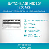 Source Naturals Nattokinase Multi-Enzyme 4,000 FU capsules with measuring spoon