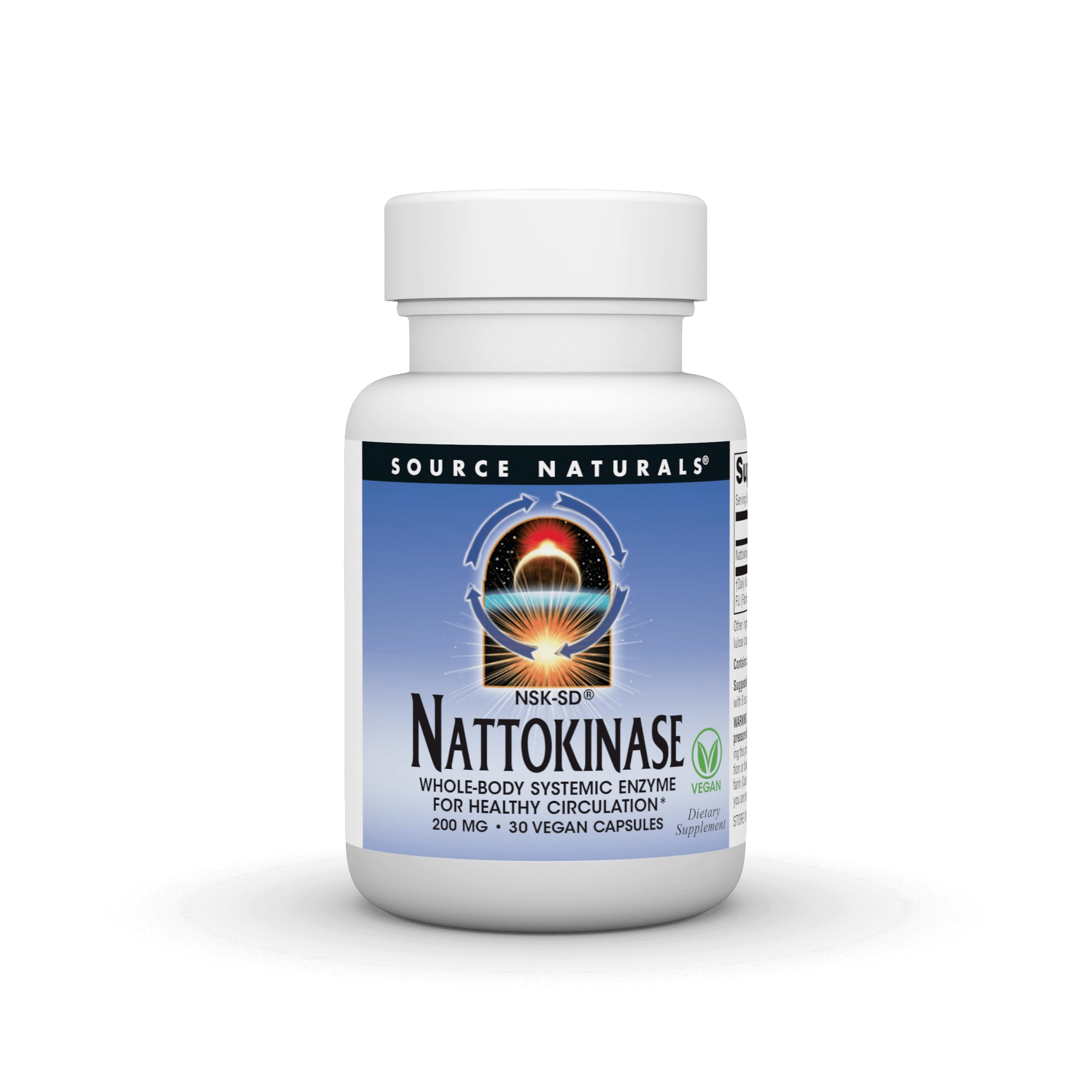 Source Naturals Nattokinase Multi-Enzyme 4000 FU front view