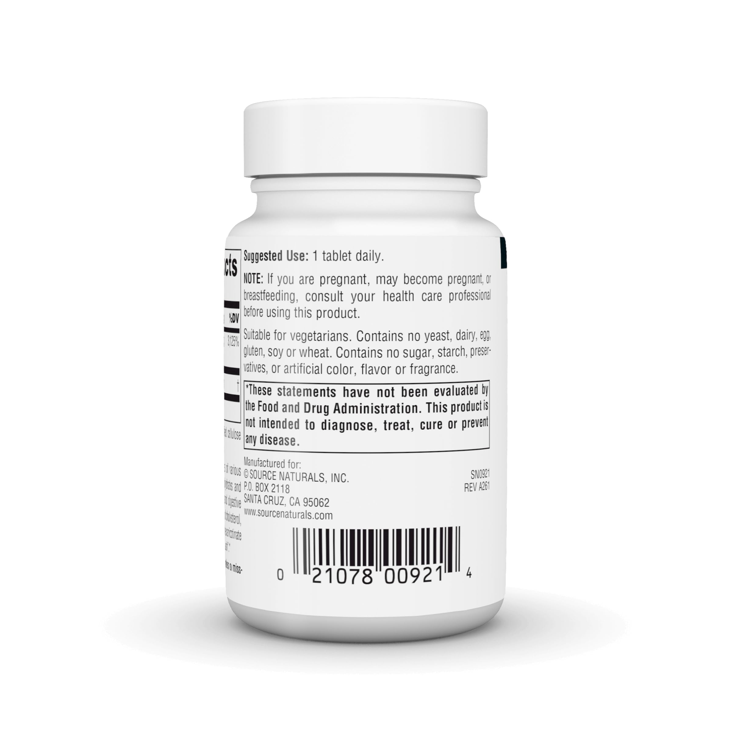 Source Naturals Niacin B3 100mg tablet close-up