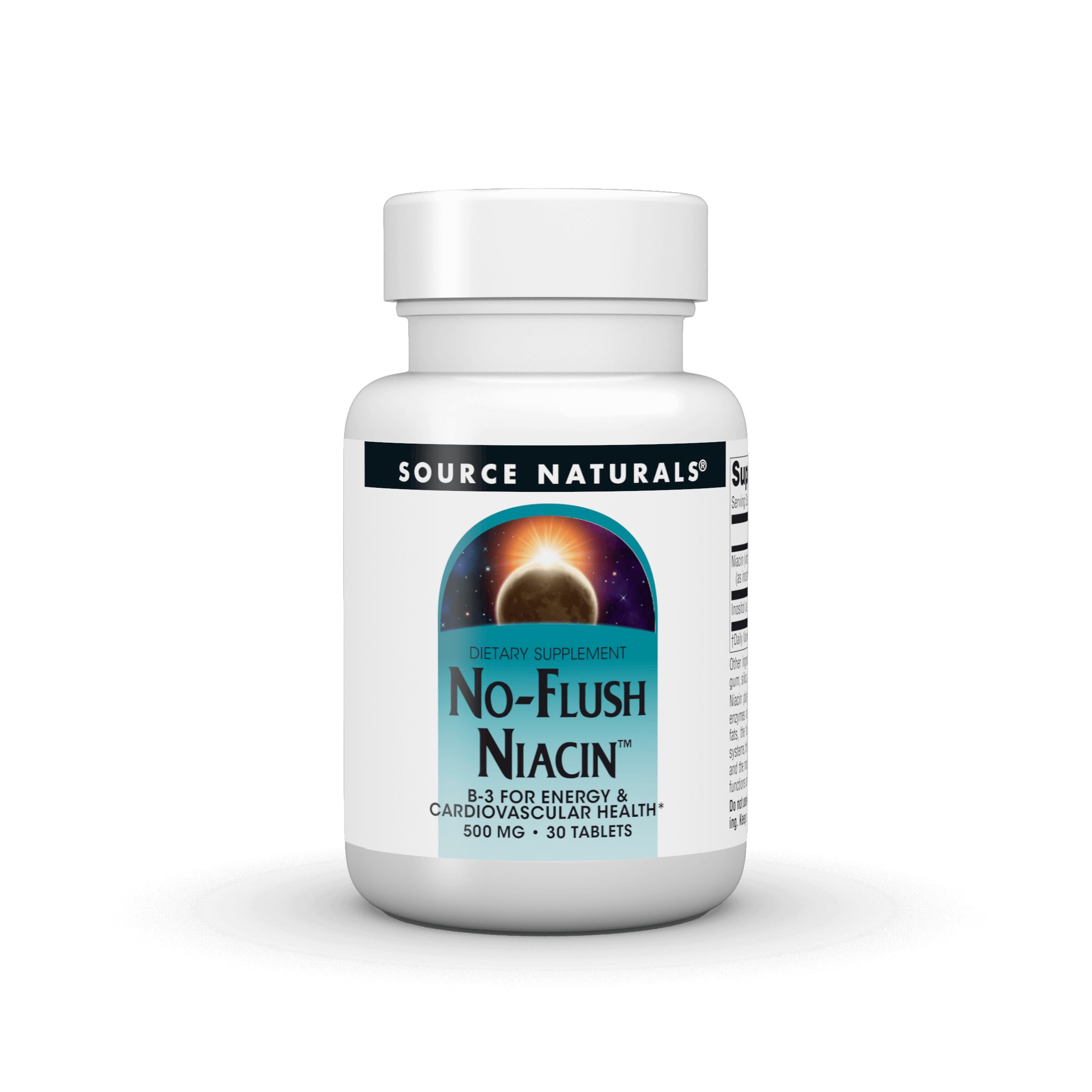 Source Naturals Niacin B3 45g tablet front view