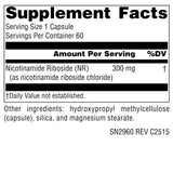 Source Naturals Nicotinamide Riboside 45g supplement side view