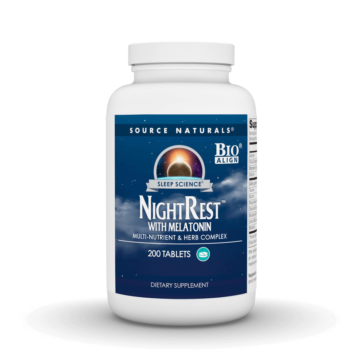 Source Naturals NightRest Tablets 200 Count front view