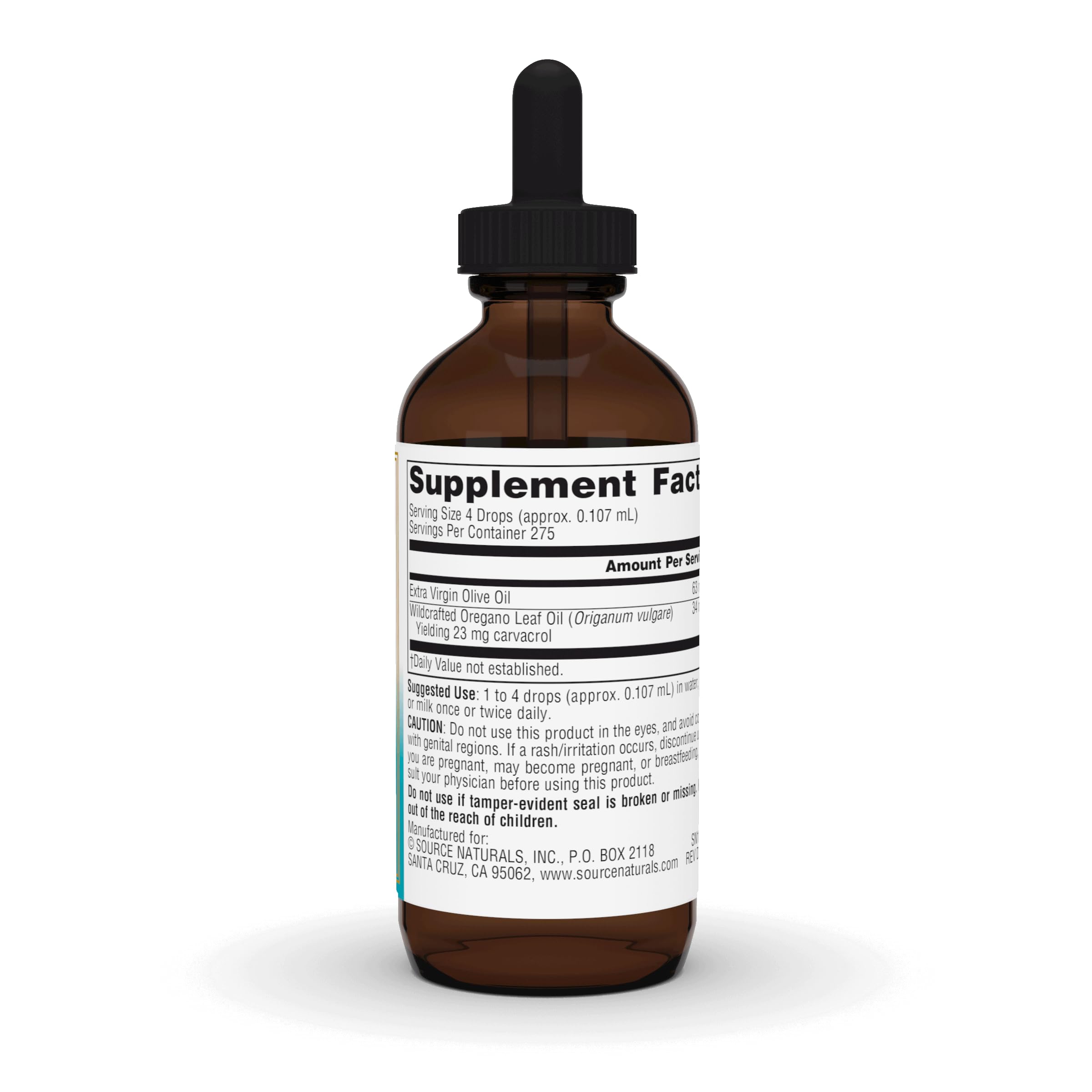 Source Naturals Oil of Oregano 45g bottle with label