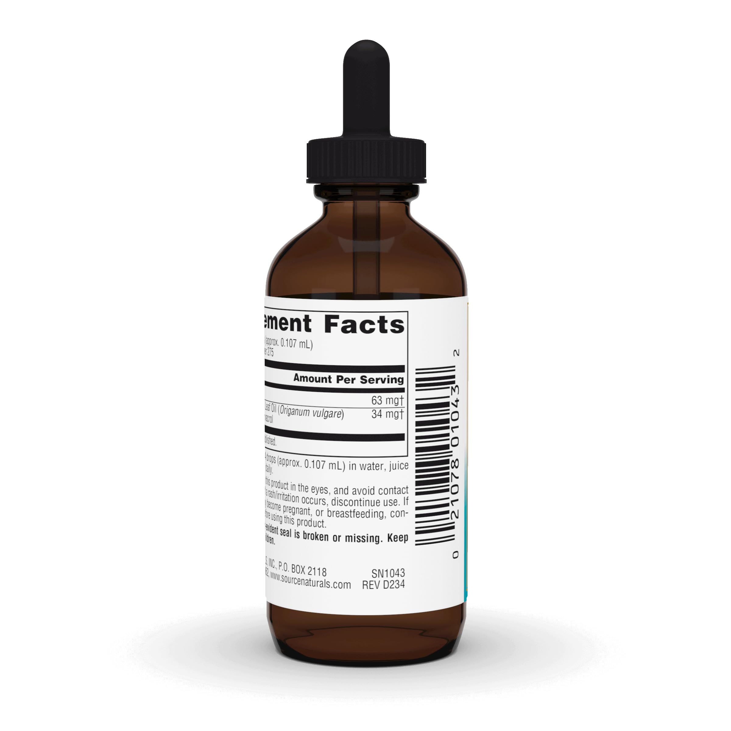 Source Naturals Oil of Oregano 45g with dropper