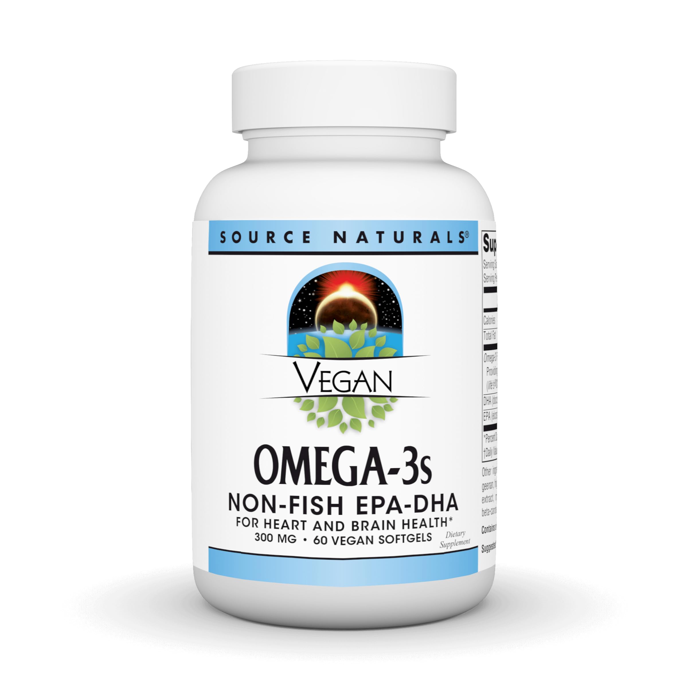 Source Naturals Omega-3 Algal Oil Softgels front view