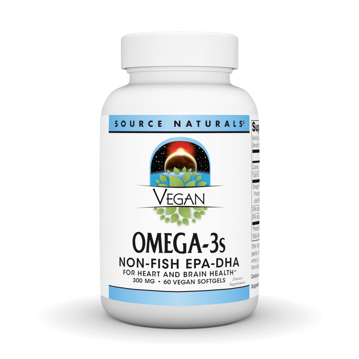Source Naturals Omega-3 Algal Oil Softgels front view