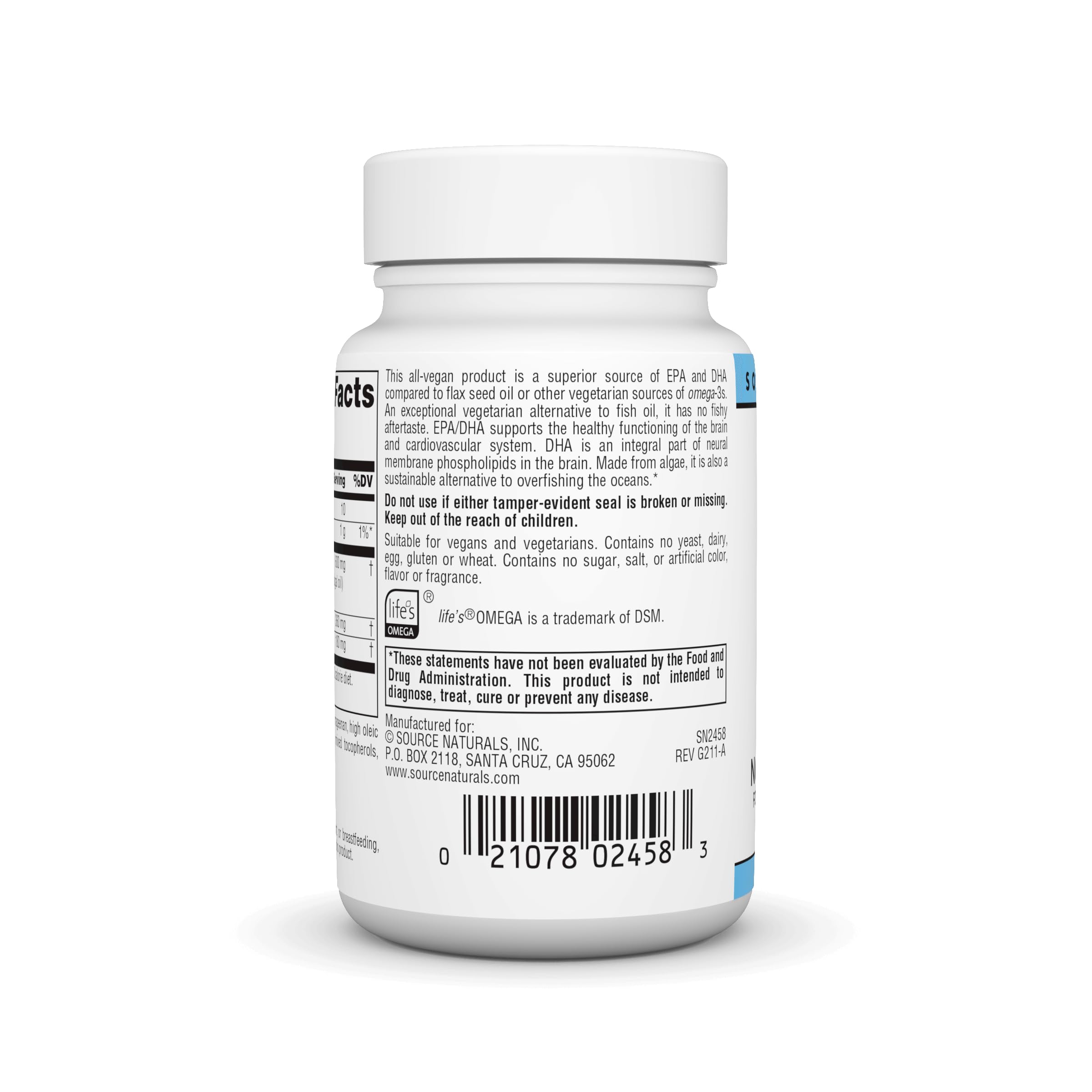 Source Naturals Omega-3 Softgels softgels in a clear container