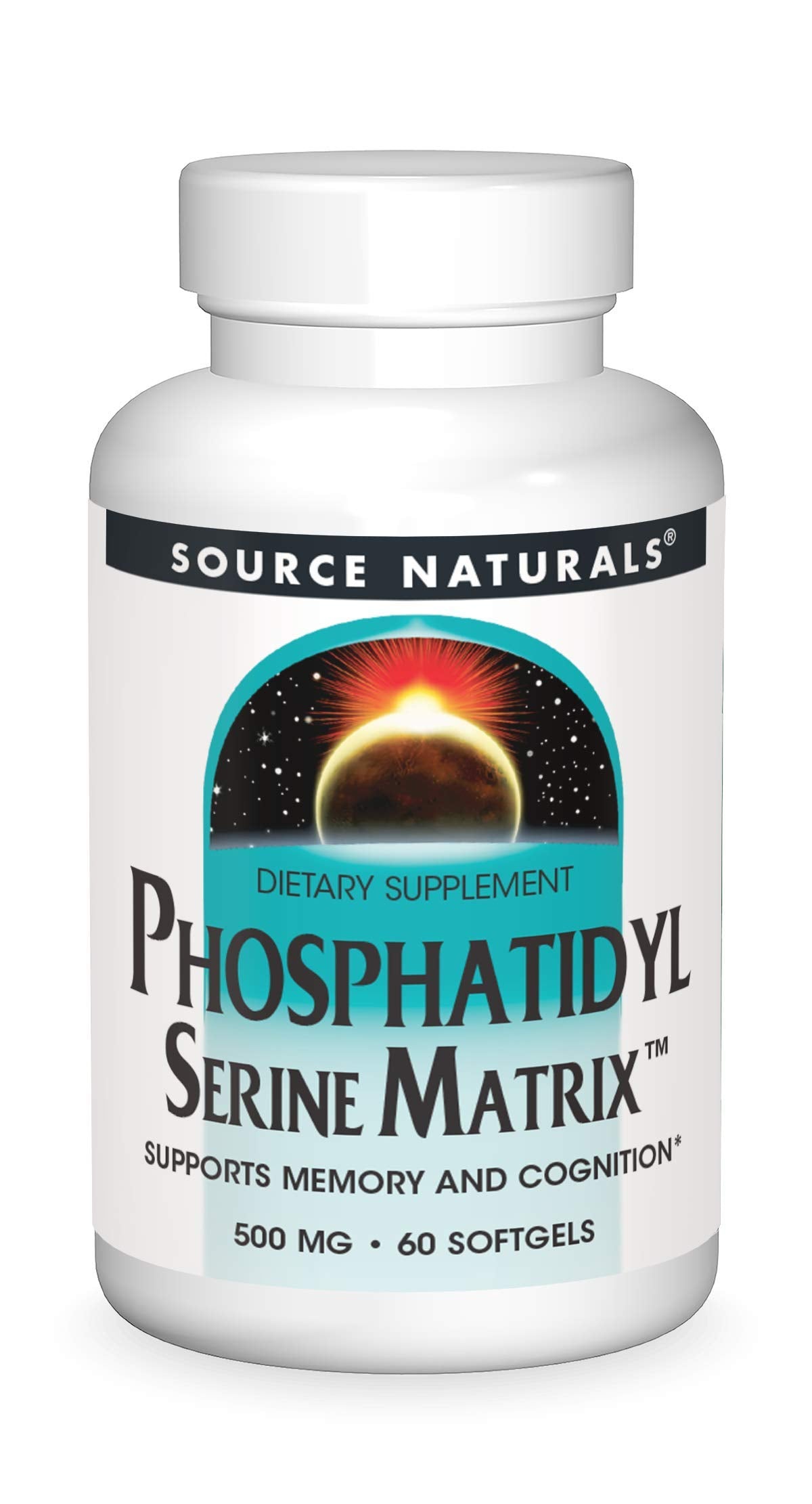 Source Naturals Phosphatidylserine Softgels 500mg front view