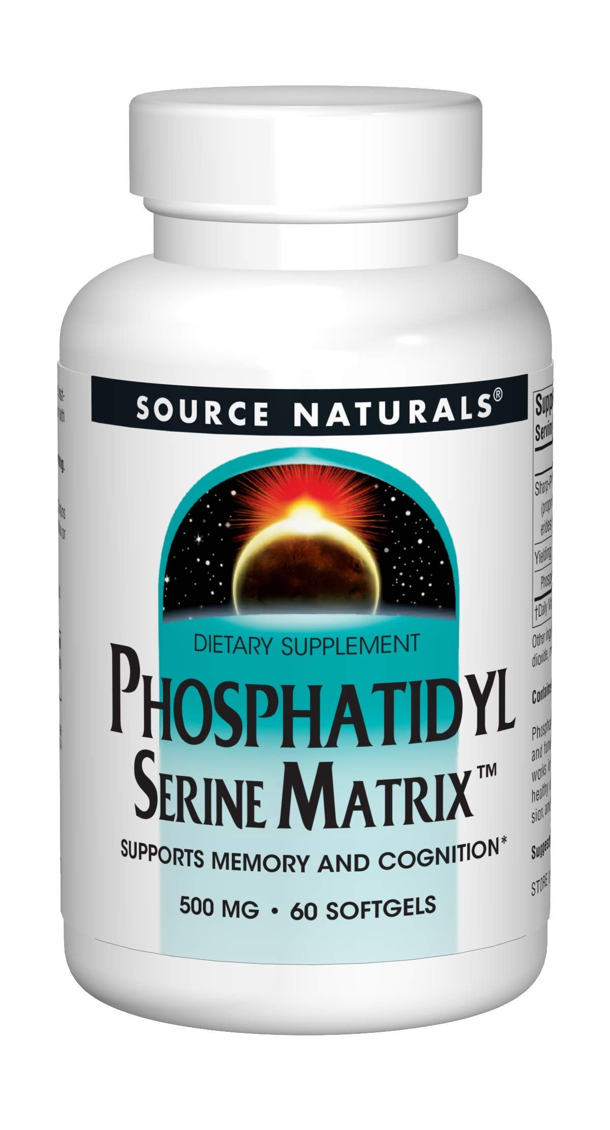 Source Naturals Phosphatidylserine Softgels 500mg ingredients list