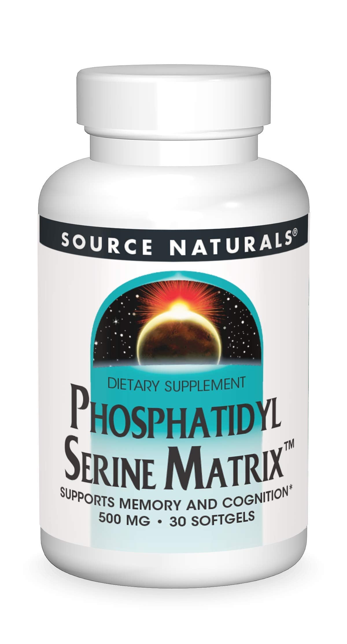 Source Naturals Phosphatidylserine softgels bottle front view
