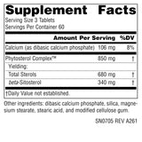 Source Naturals Phytosterol Complex 122g back view