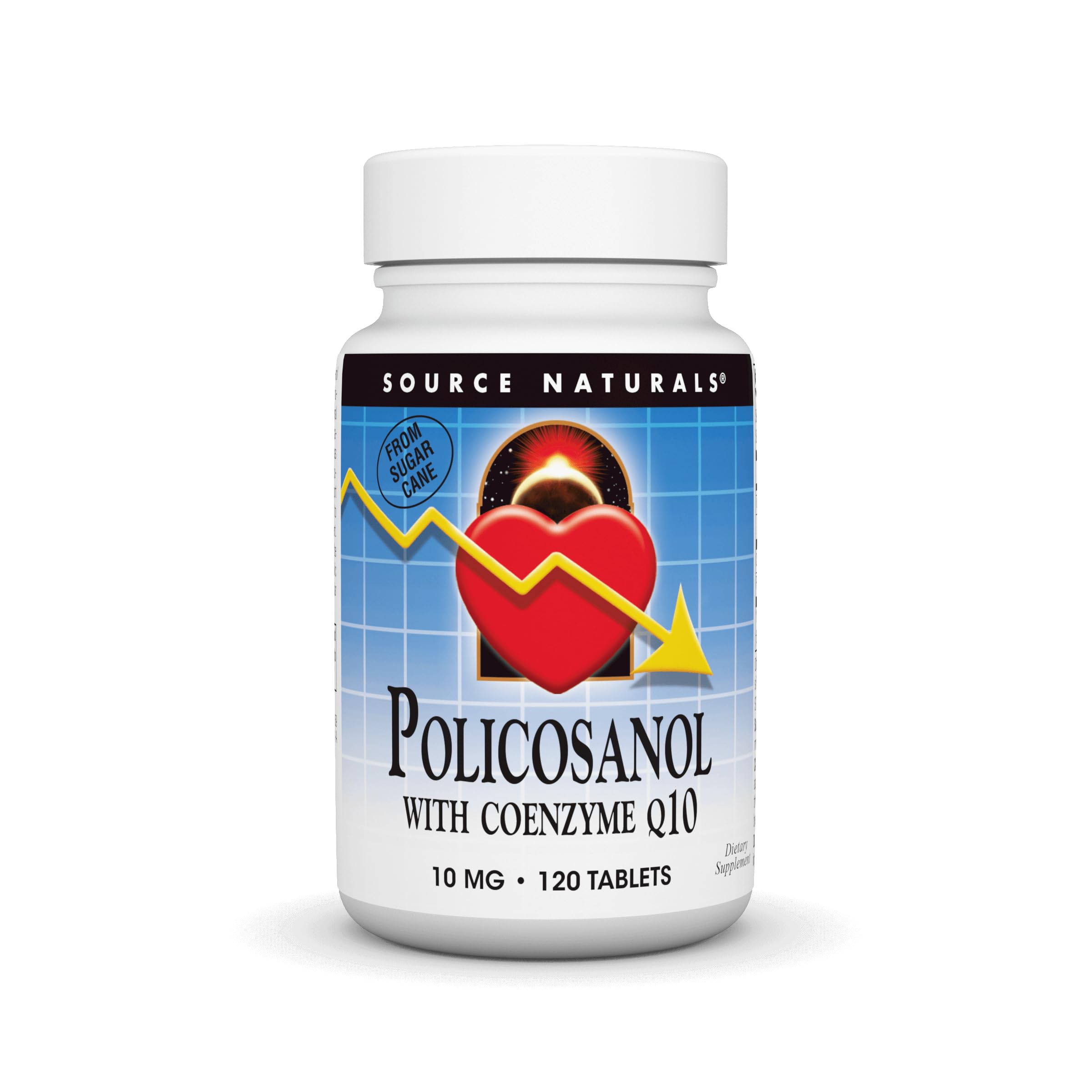 Source Naturals Policosanol with Coenzyme Q10 45g front view