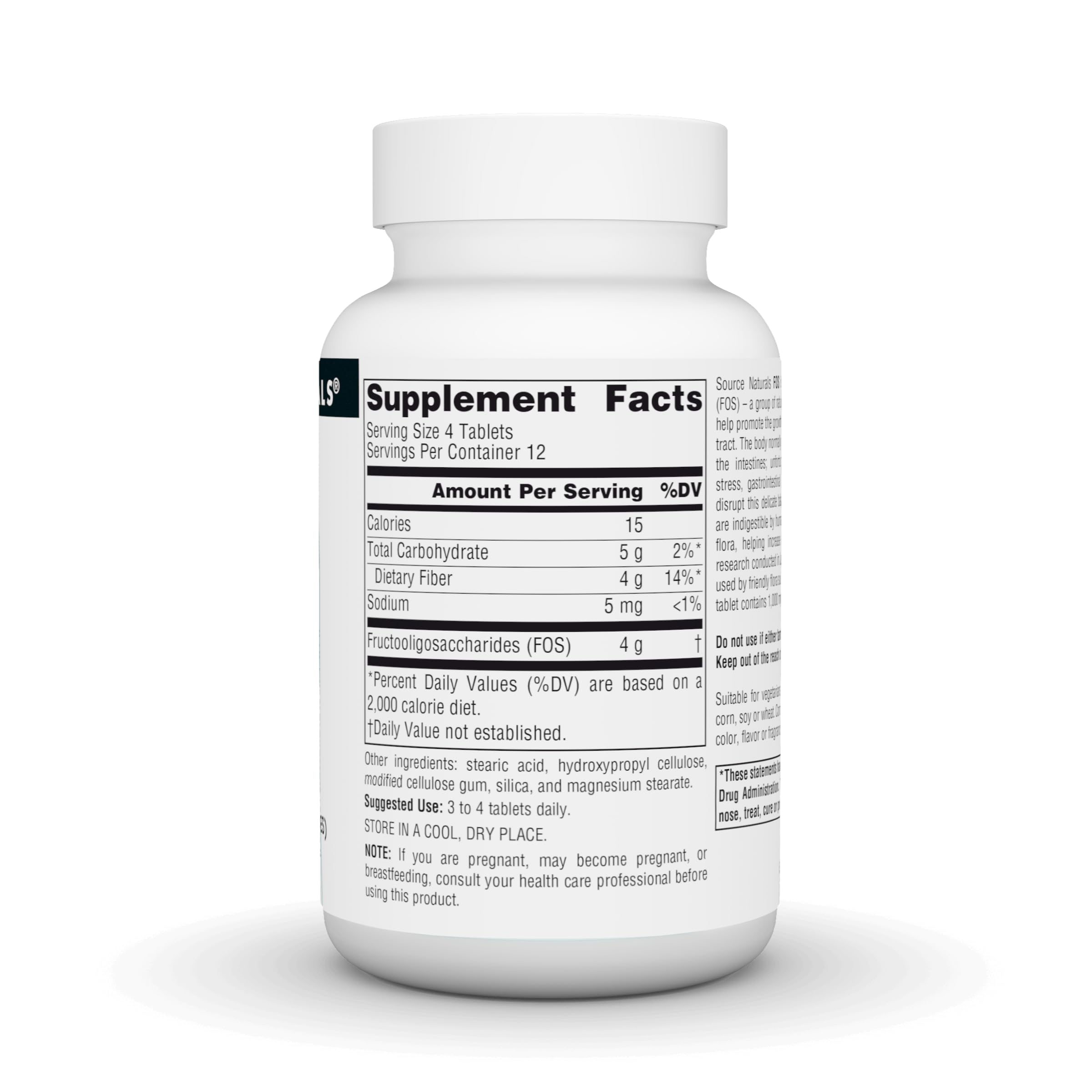 Source Naturals Probiotic FOS Complex 120 Tablets packaging
