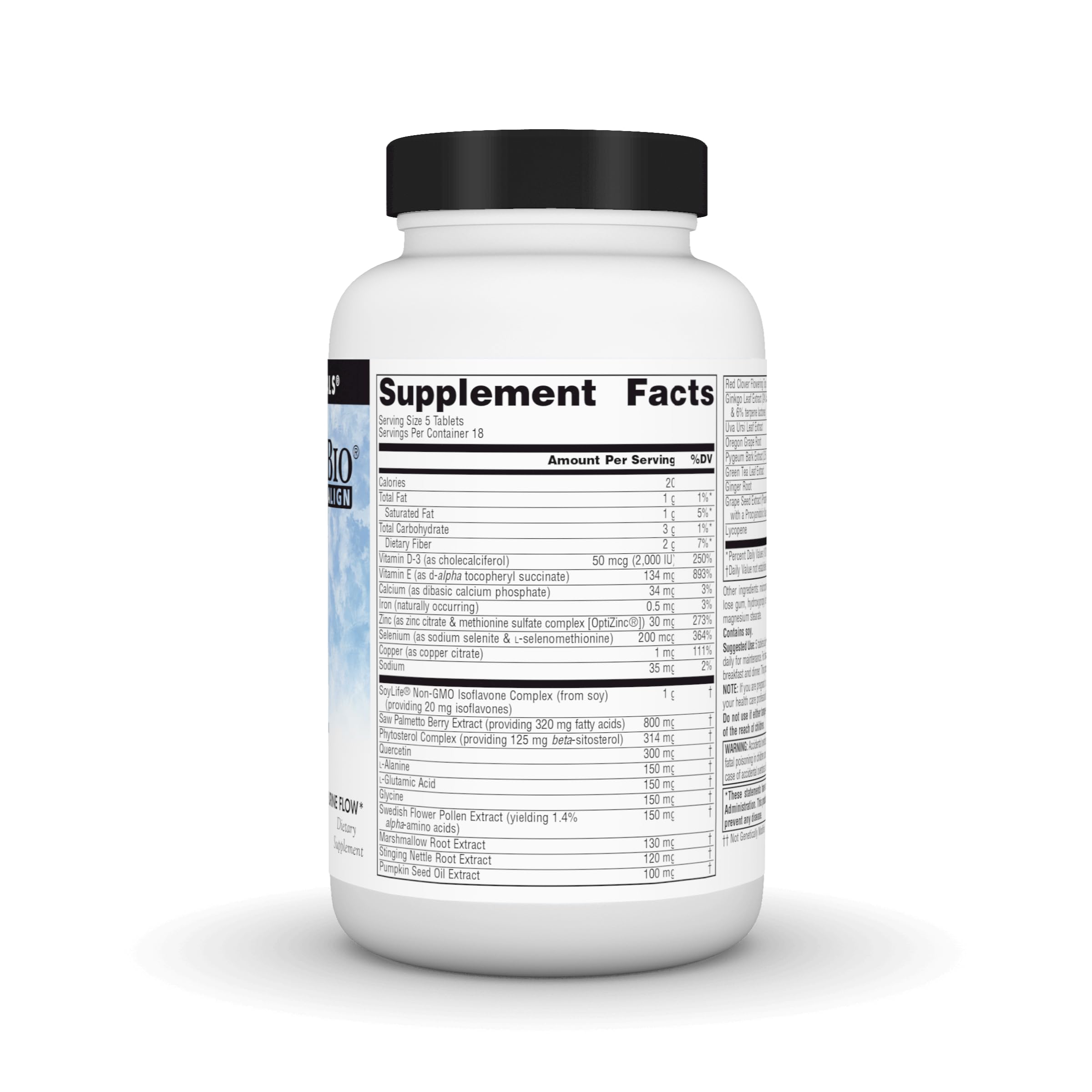 Source Naturals Prosta-Response supplement side view with label