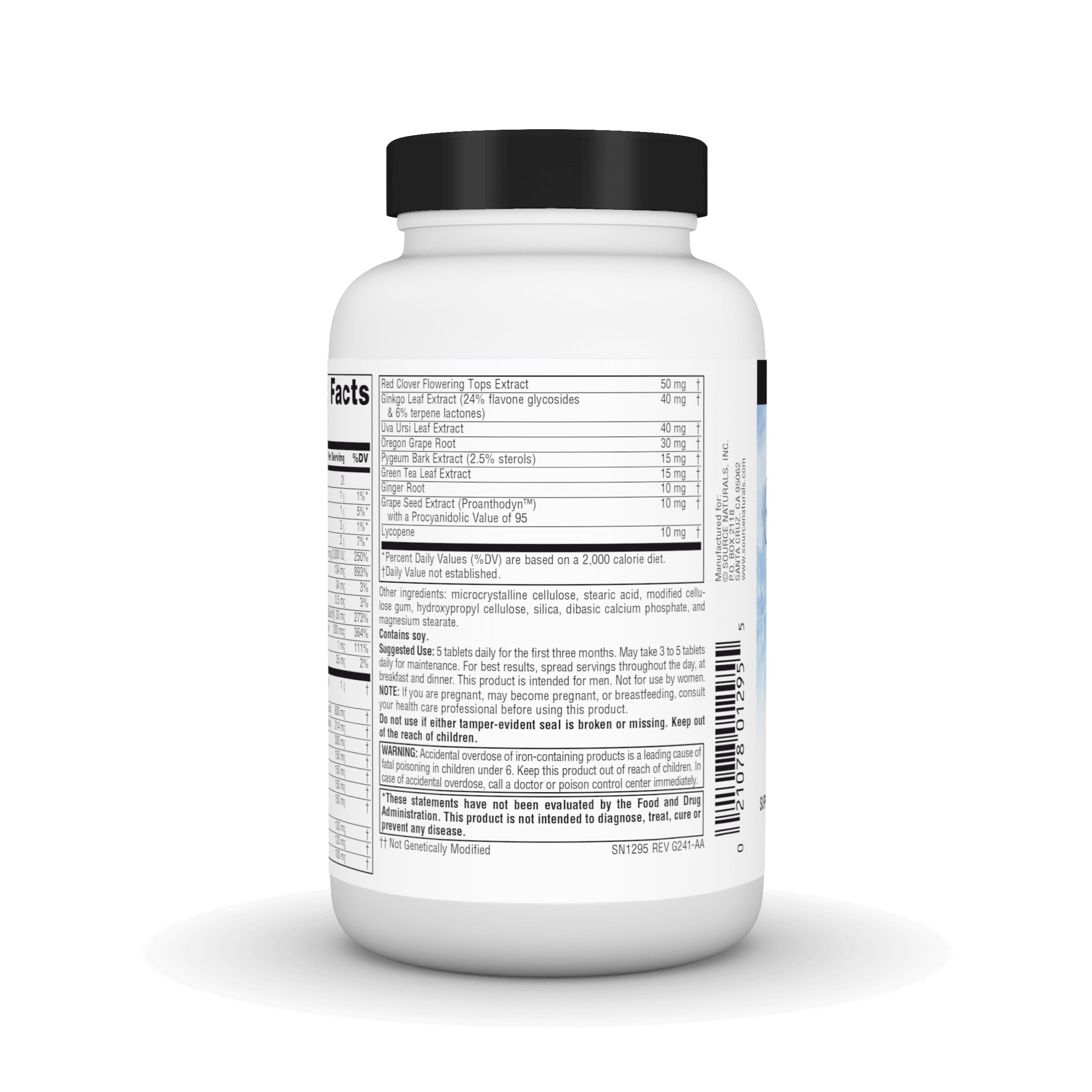 Source Naturals Prosta-Response supplement tablets on a table