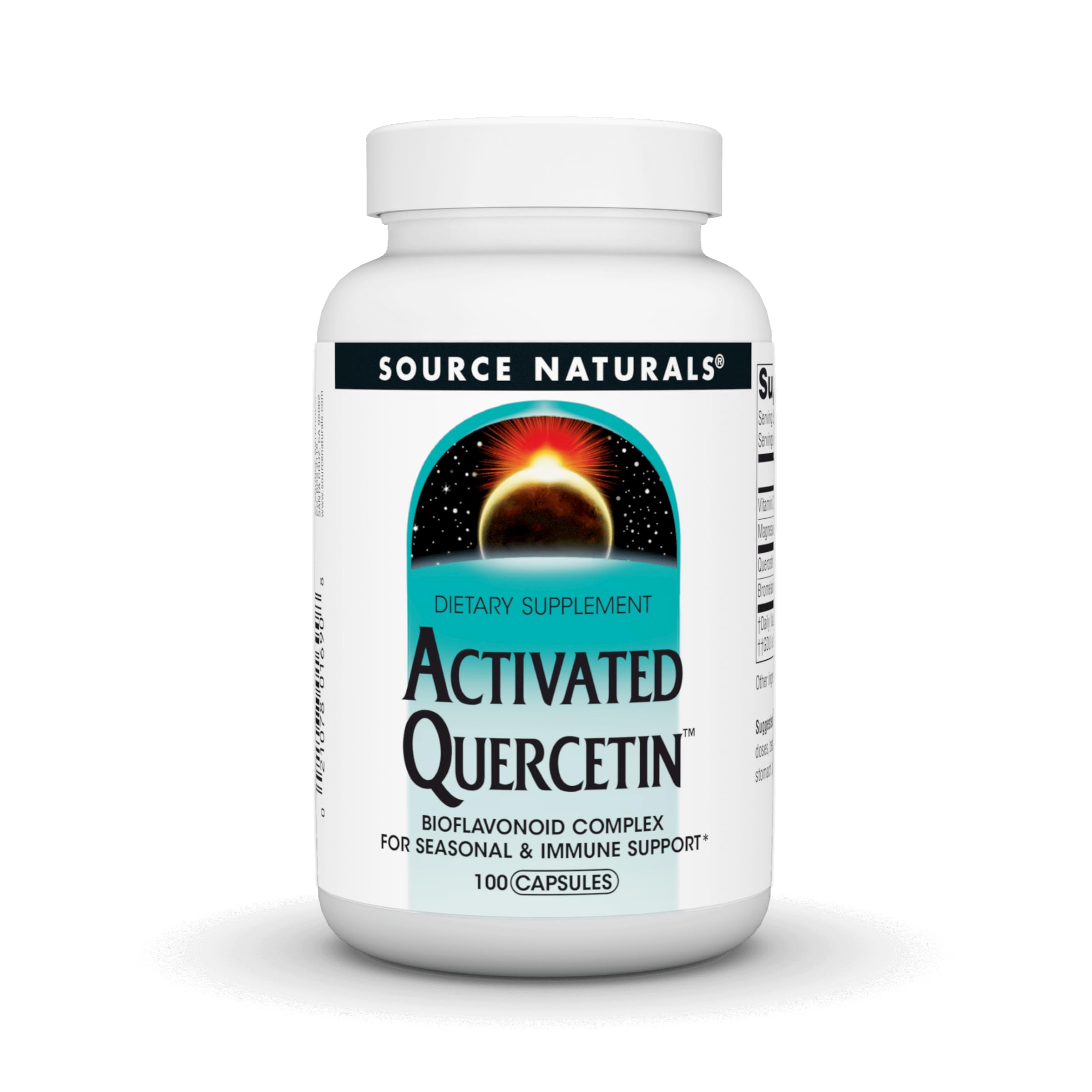 Source Naturals Quercetin Seasonal Support Supplement front view