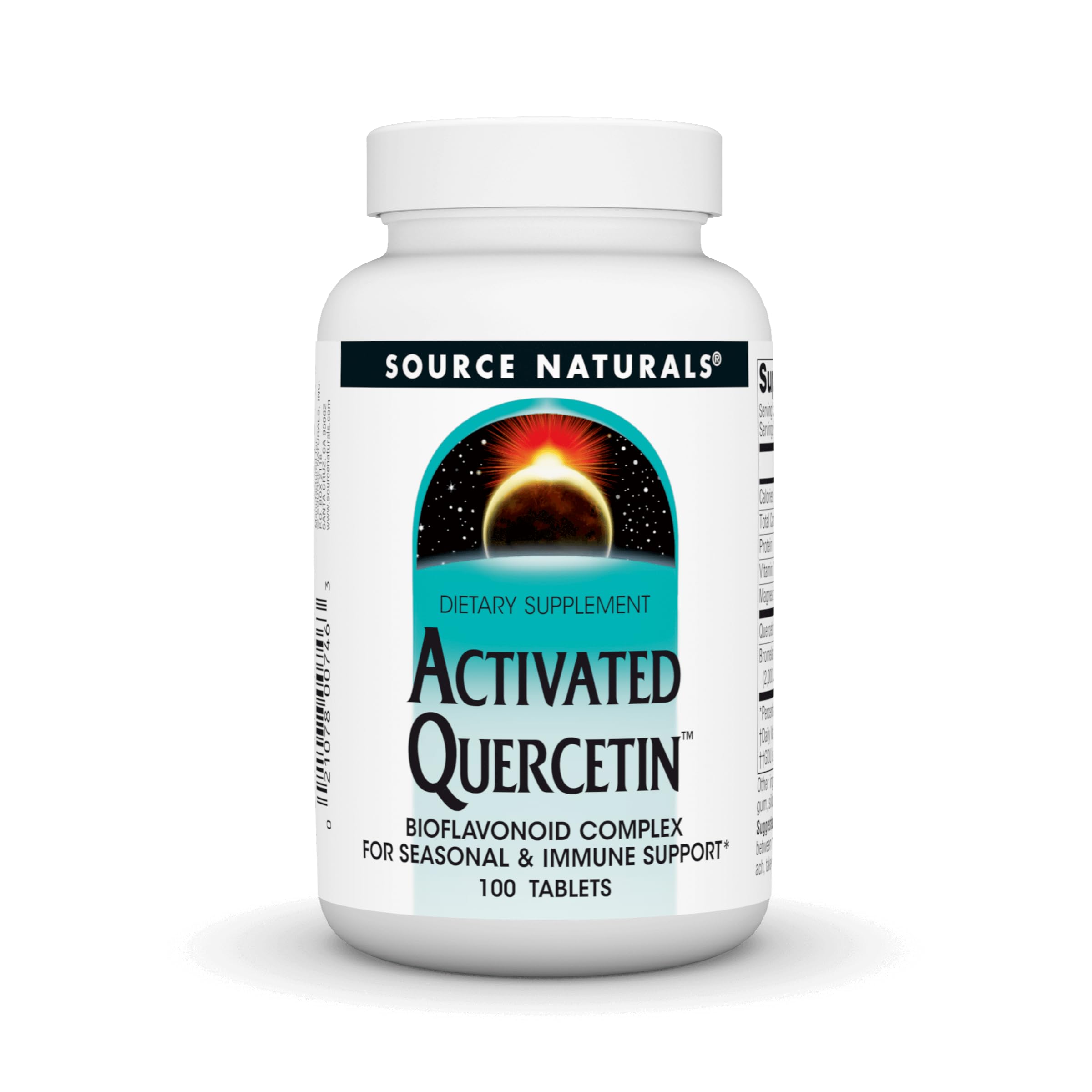 Source Naturals Quercetin Supplement 90 capsules front view