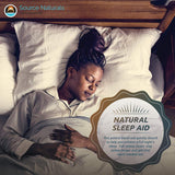 Source Naturals Sleep Science Melatonin 10 mg with a glass of water