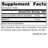 Source Naturals Sleep Science Melatonin 10mg 240 Tablets side view
