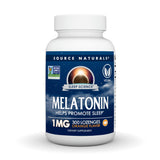 Source Naturals Sleep Science Melatonin 1mg 300 Vegan Lozenges front view