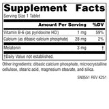 Source Naturals Sleep Science Melatonin 3 mg tablet close-up