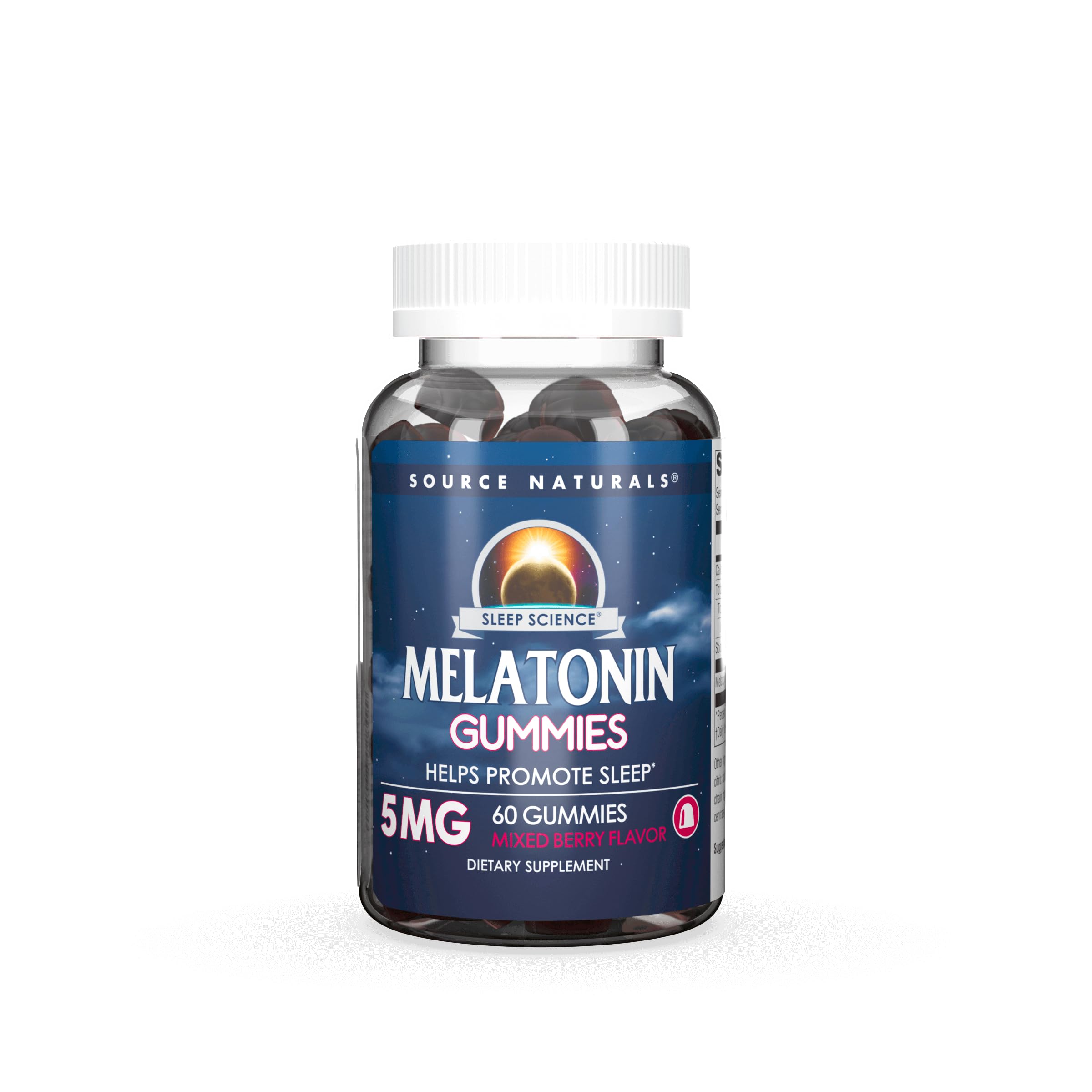 Source Naturals Sleep Science Melatonin 5mg gummies front view