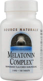 Source Naturals Sleep Science Melatonin Complex 100 lozenges front view