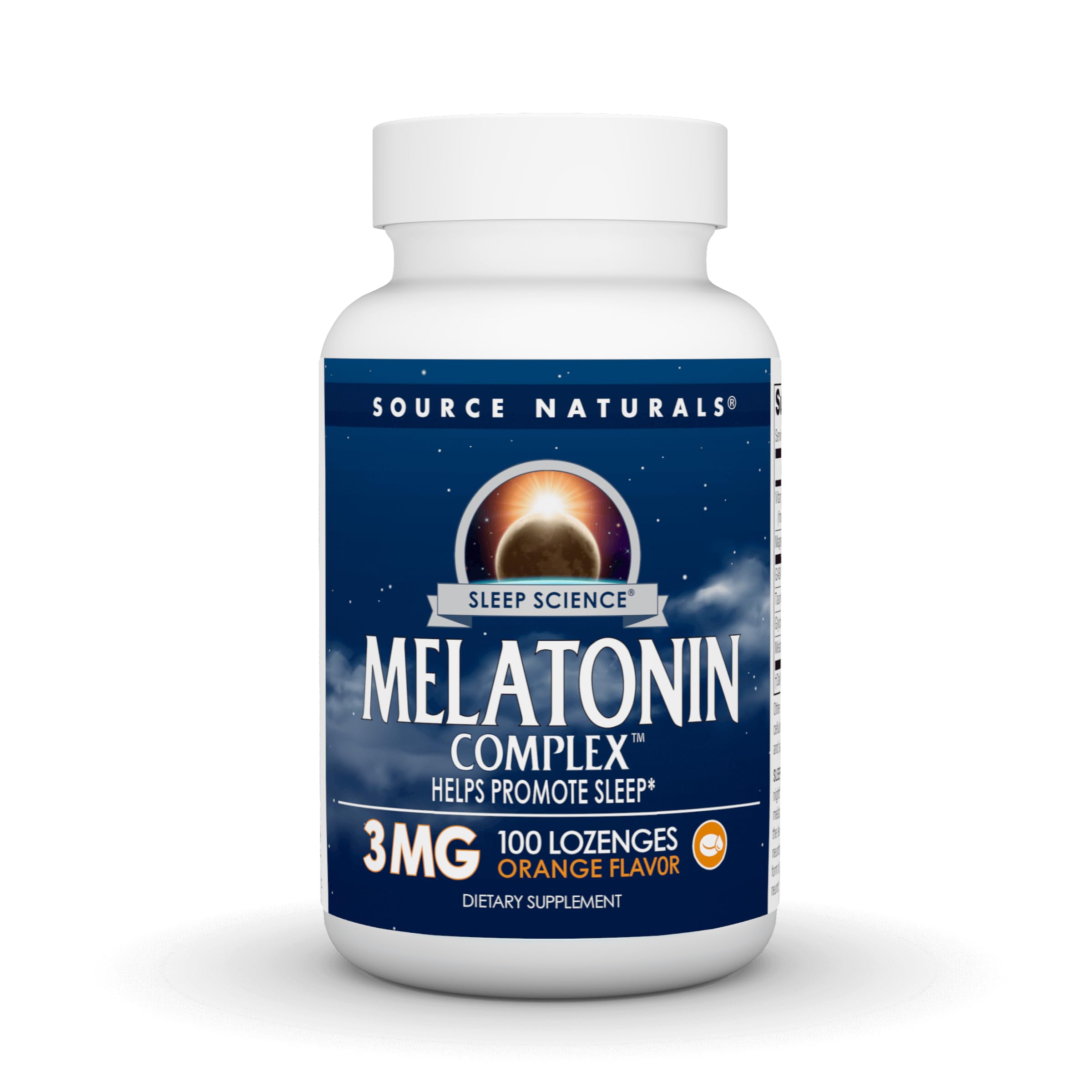 Source Naturals Sleep Science Melatonin Complex 3 mg Lozenges front view