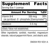 Source Naturals Sleep Science Melatonin packaging side view