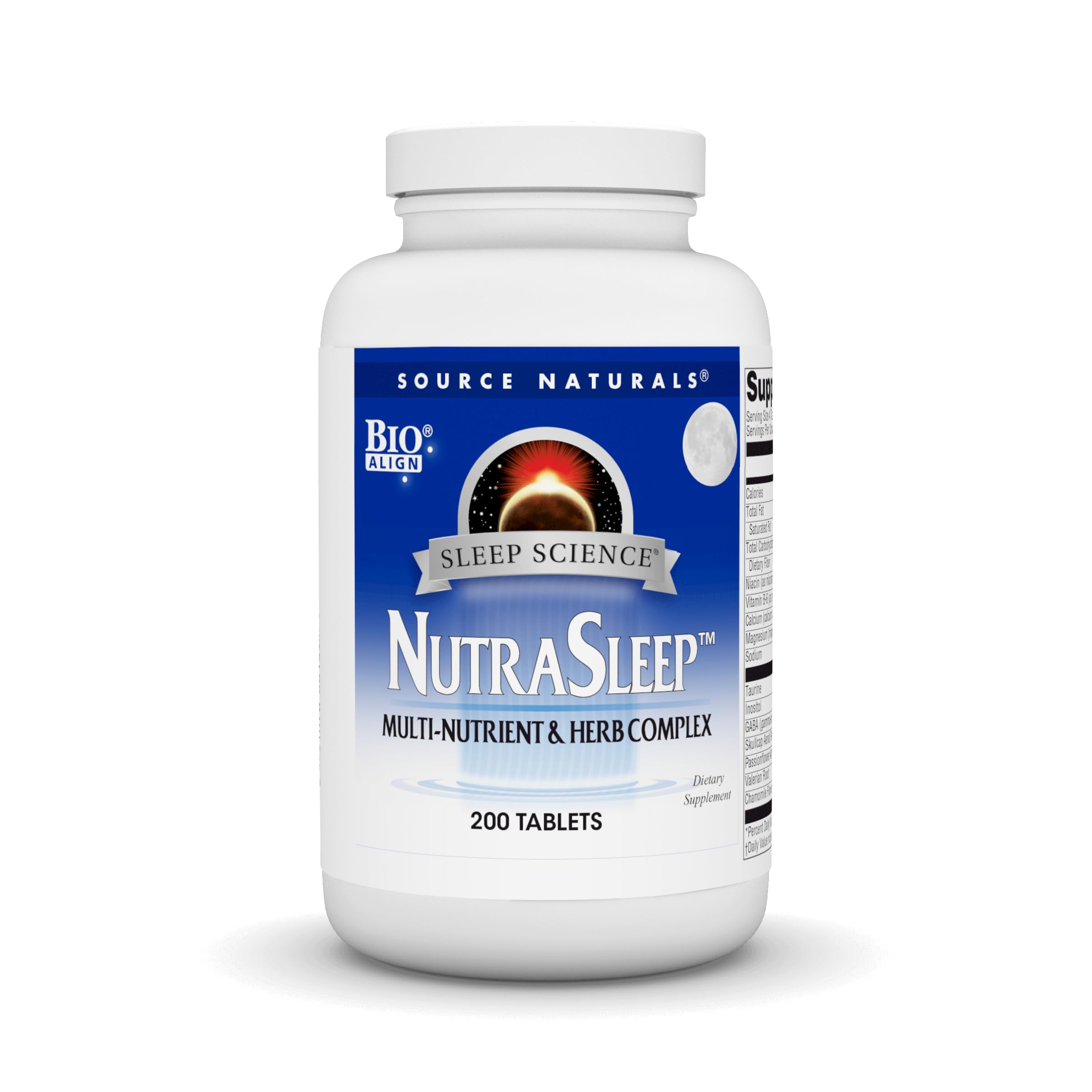 Source Naturals Sleep Science NutraSleep 200 Tablets front view