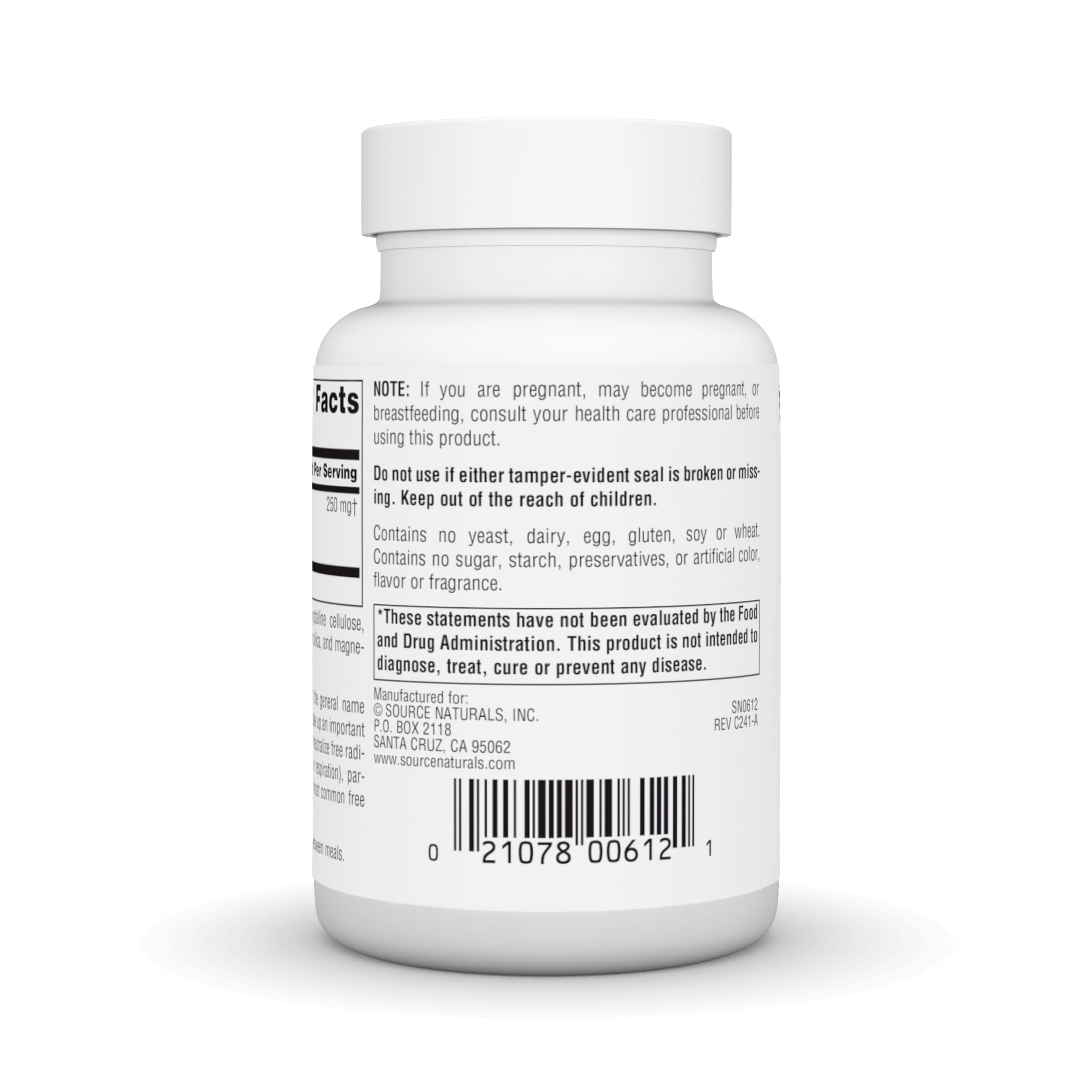 Source Naturals Superoxide Dismutase Multi-Enzymes 54g tablet close-up