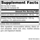 Source Naturals Swedish Flower Pollen Supplement side view