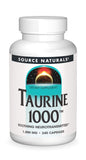 Source Naturals Taurine 1000mg capsules bottle front view