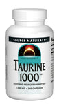 Source Naturals Taurine 1000mg capsules packaging dimensions