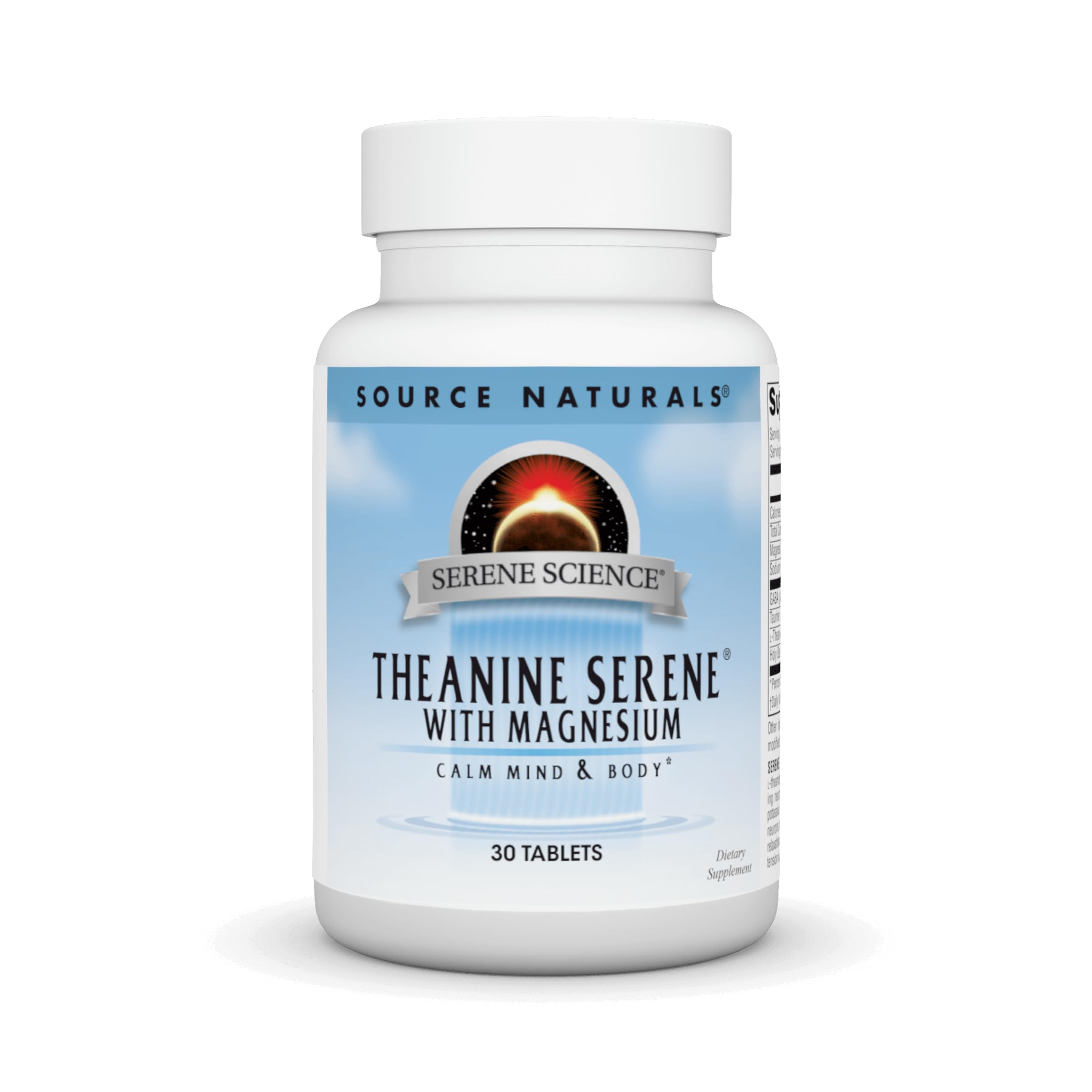 Source Naturals Theanine Serene L-Theanine 60 Tablets front view